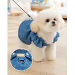 Denim Dress Cat Two-Legged Suspender Skirt Pet Dog Clothes