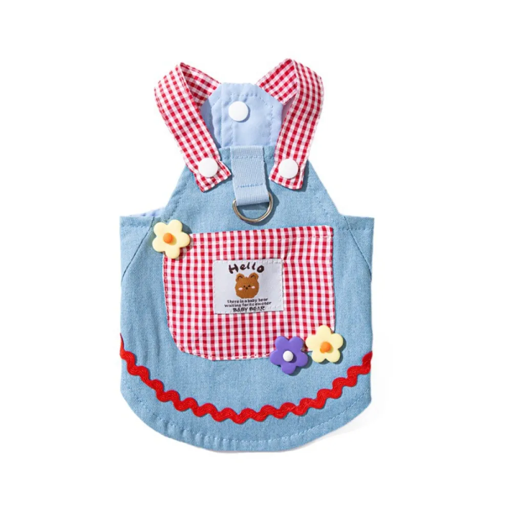 Fashionable Denim Skirt Princess Style Pet Clothes