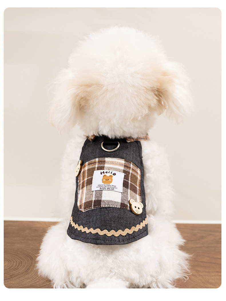 Fashionable Denim Skirt Princess Style Pet Clothes
