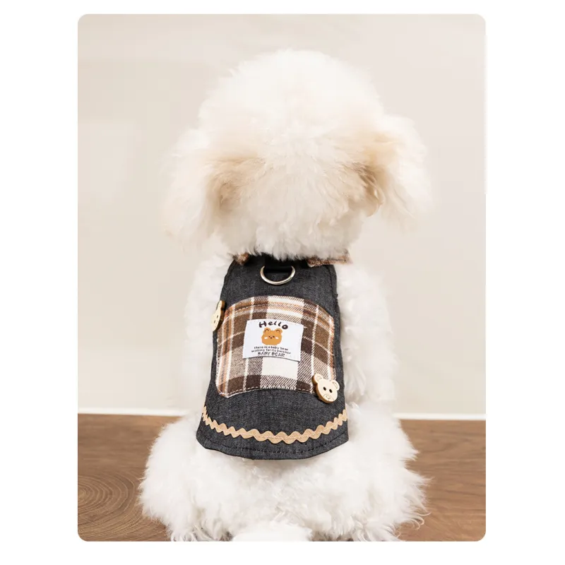 Fashionable Denim Skirt Princess Style Pet Clothes