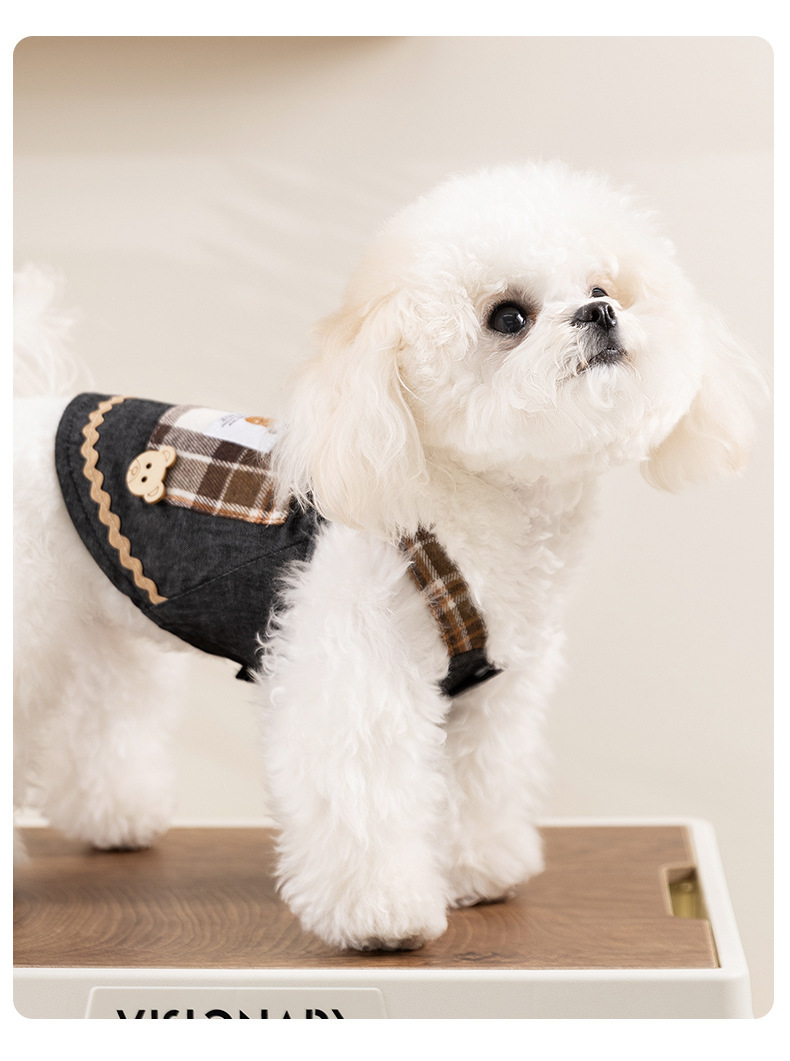 Fashionable Denim Skirt Princess Style Pet Clothes