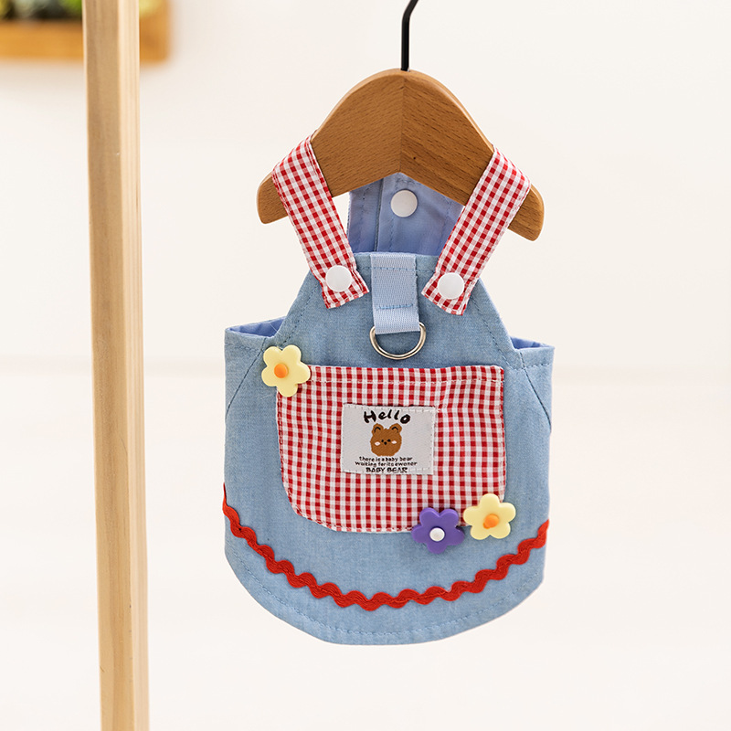 Fashionable Denim Skirt Princess Style Pet Clothes