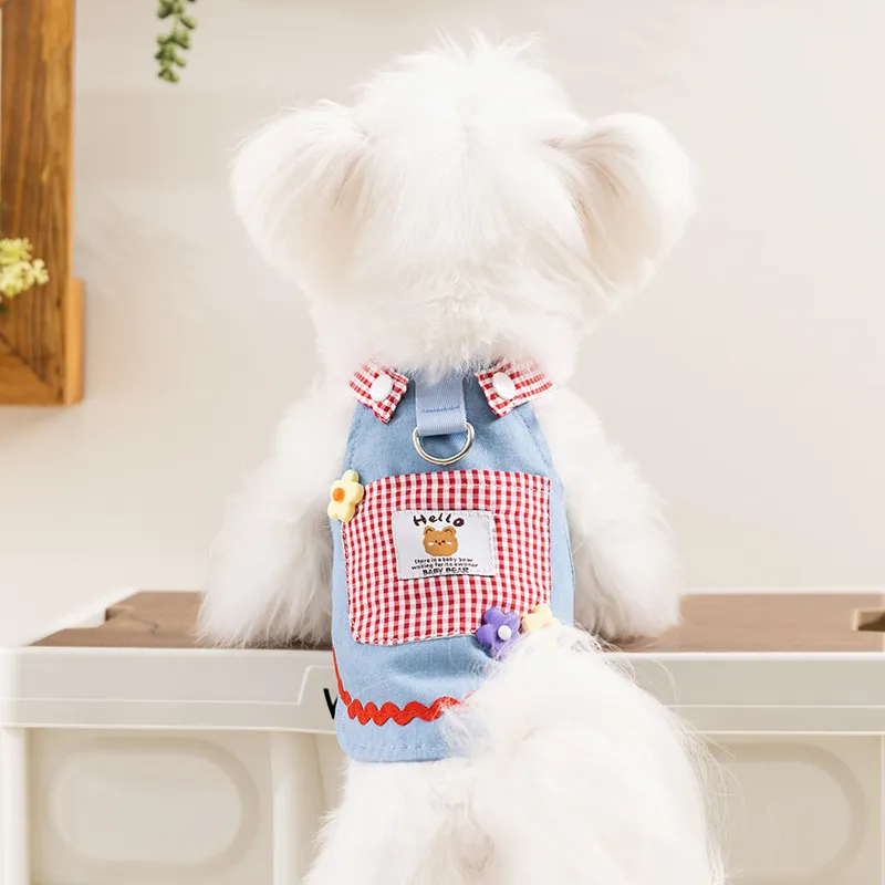 Fashionable Denim Skirt Princess Style Pet Clothes