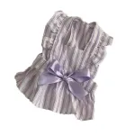 Princess Style Cute Flying Sleeve Striped Dress Pet Clothes
