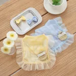 Princess Style Quiet Pastoral Woven Shoulder Bag Vest Pet Clothes