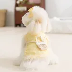 Princess Style Quiet Pastoral Woven Shoulder Bag Vest Pet Clothes
