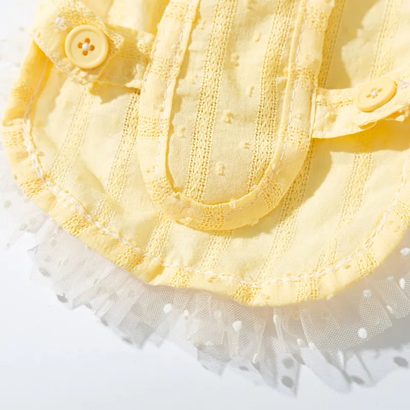 Princess Style Quiet Pastoral Woven Shoulder Bag Vest Pet Clothes