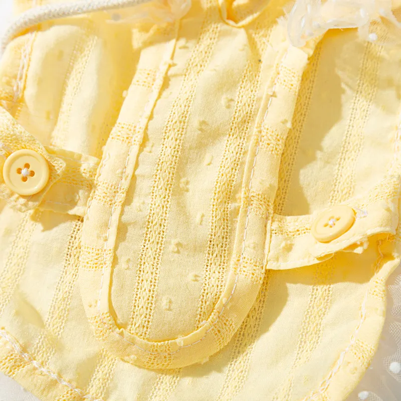 Princess Style Quiet Pastoral Woven Shoulder Bag Vest Pet Clothes