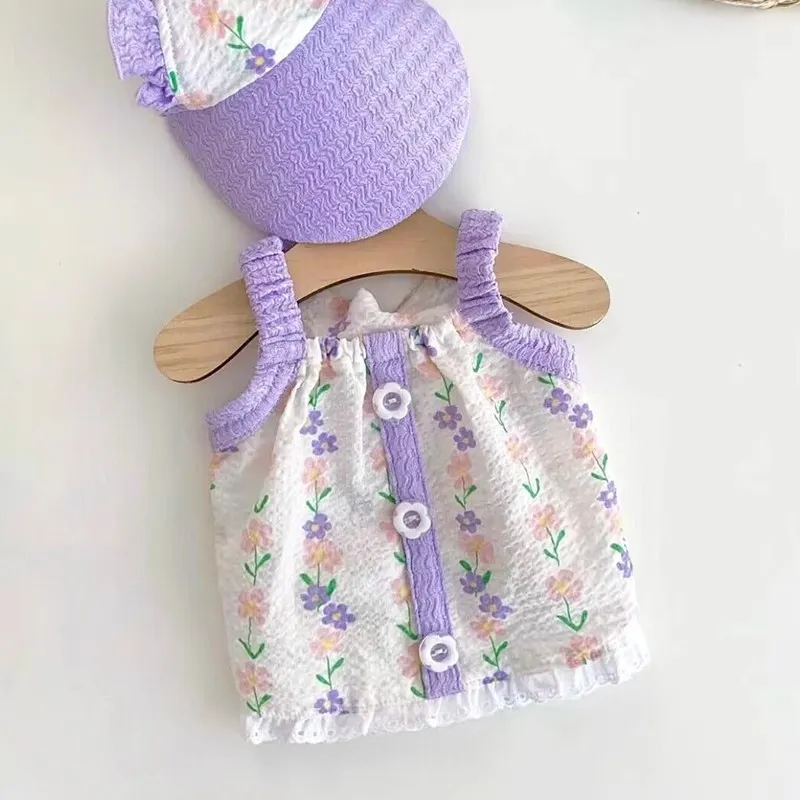 Small Fresh Flower Button Suspenders Pet Clothes