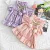 Tulip Pleated Dress Princess Style Ladies Cat Pet Clothes
