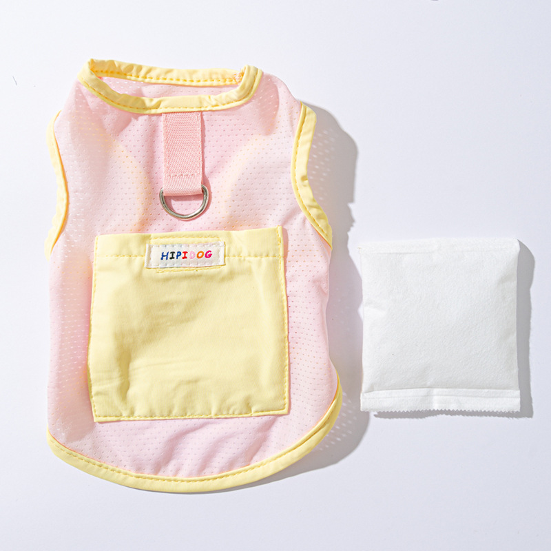 Rainbow Printed Traction Cool Clothes Cool Pet Clothes