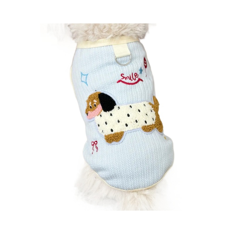 Cute Colorful Sausage Dog Vest With Traction Buckle