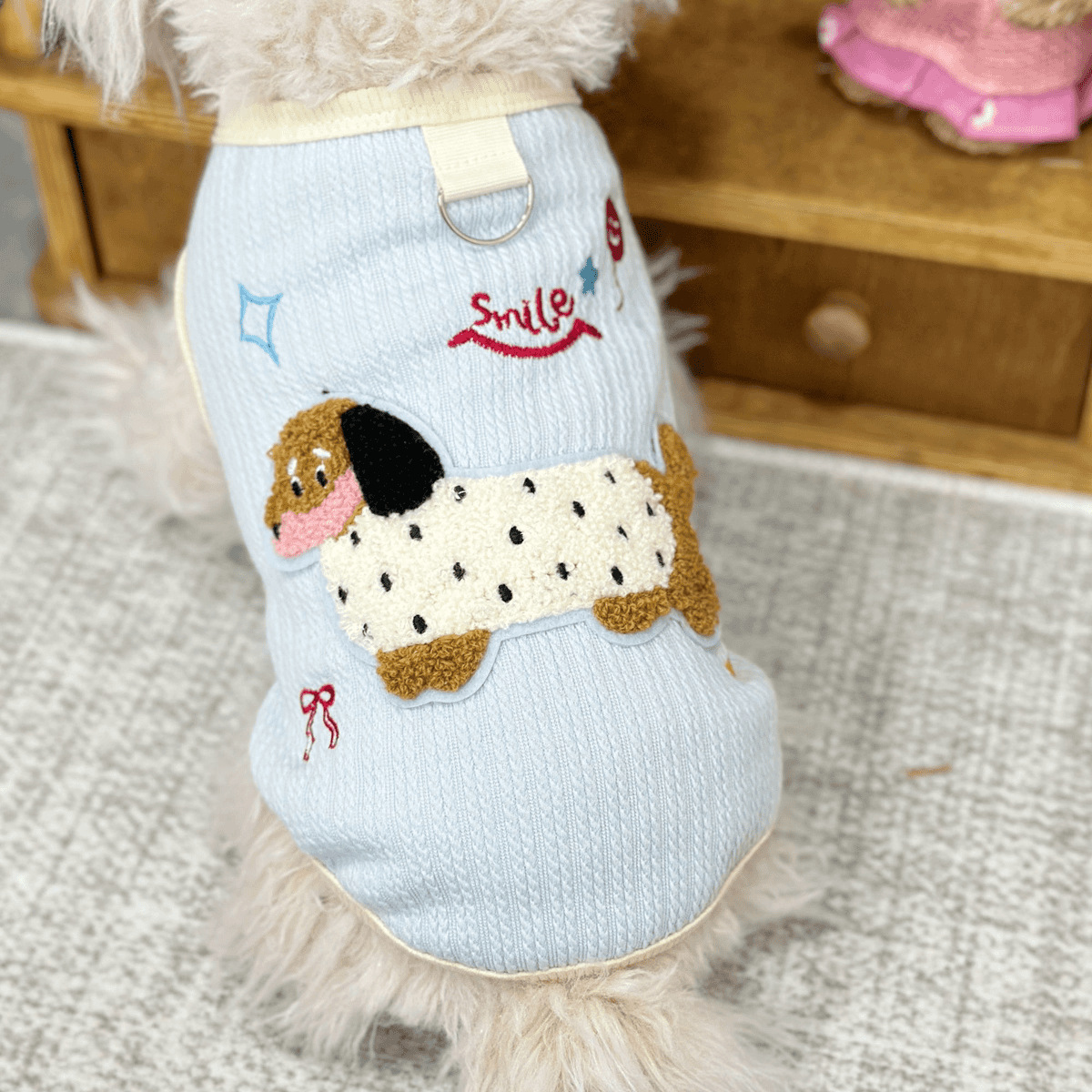 Cute Colorful Sausage Dog Vest With Traction Buckle