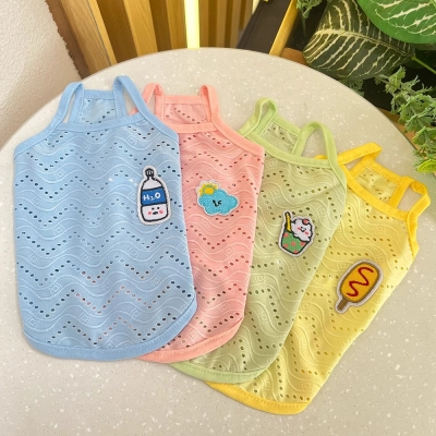 Cat and Dog Clothes Summer Thin Breathable Tank Top 01