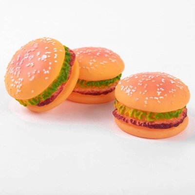Dog Toy Hamburger Sound Toy Teeth Grinding And Cleaning 02