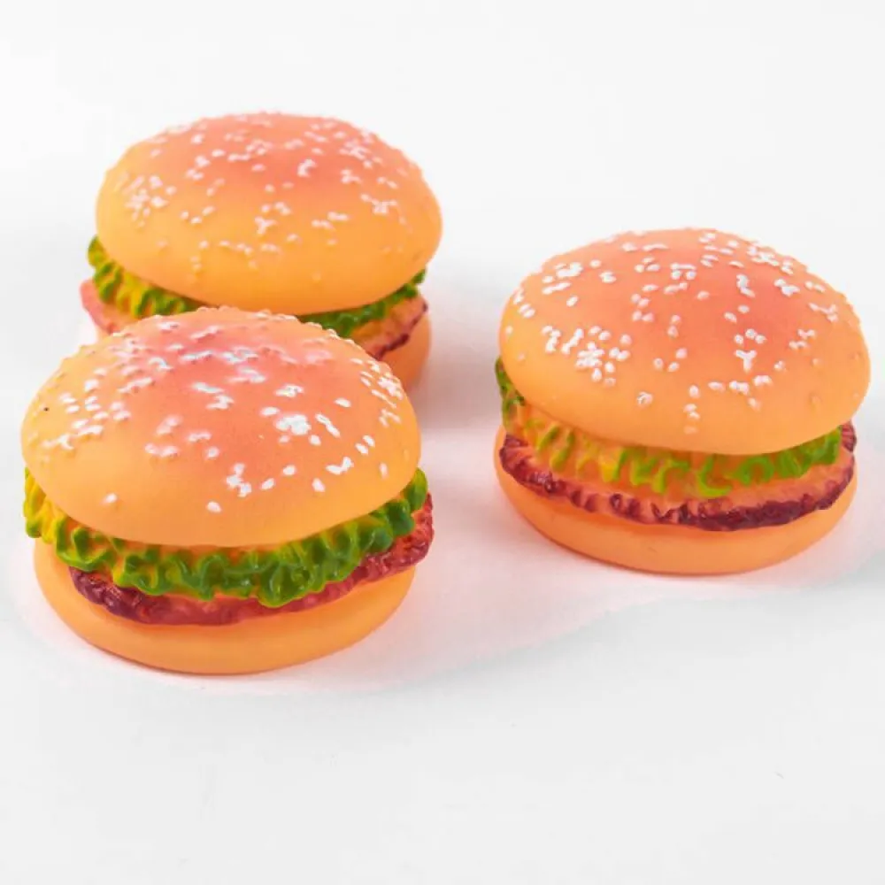 Dog Toy Hamburger Sound Toy Teeth Grinding And Cleaning