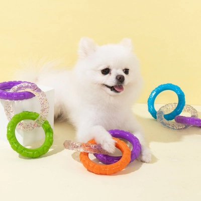 Dog Toy Pull Ring, Bite Resistant, Teeth Grinding And Cleaning 02