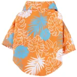 Pet Beach Leaf Shirt Thin Breathable T-Shirt