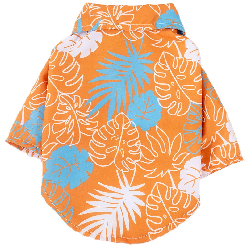 Pet Beach Leaf Shirt Thin Breathable T-Shirt