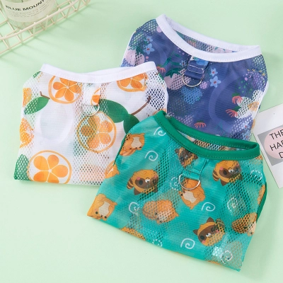 Pet Clothing Summer Thin Breathable Anti Shedding Vest 02