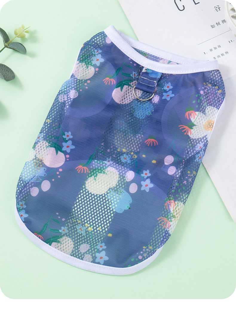 Pet Clothing Summer Thin Breathable Anti Shedding Vest