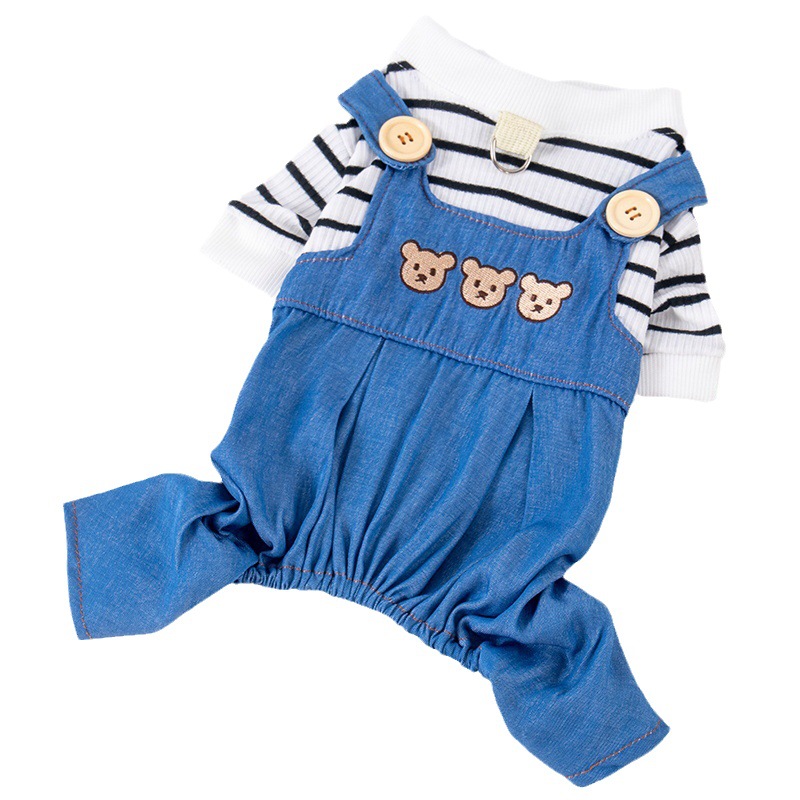 Pet Dog Cat Clothing Strap Pants Pulling Buckle