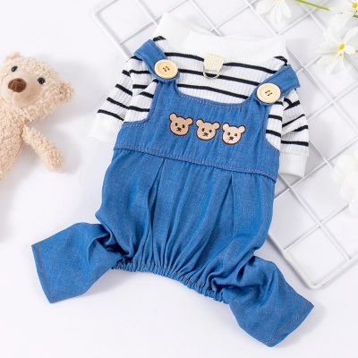 Pet Dog Cat Clothing Strap Pants Pulling Buckle 01