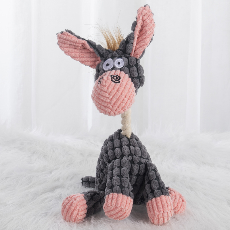 Pet Dog Toy Grinding Teeth Training Sound Toy Donkey