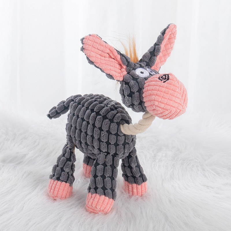 Pet Dog Toy Grinding Teeth Training Sound Toy Donkey
