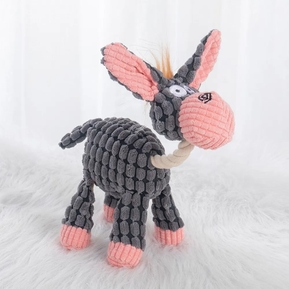 Pet Dog Toy Grinding Teeth Training Sound Toy Donkey