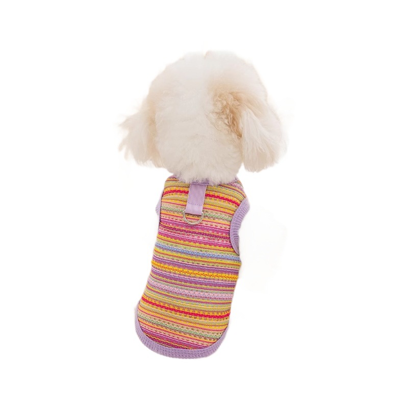 Pet Woven Hollow Vest With Thin Design And Traction Buckle