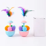 Plush Ball Tumbler Cat Toy Catnip