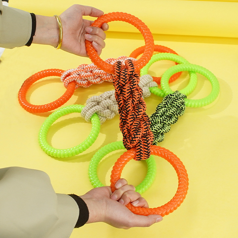 Dog Toy Rope Knot Grinding Stick, Bite Resistant