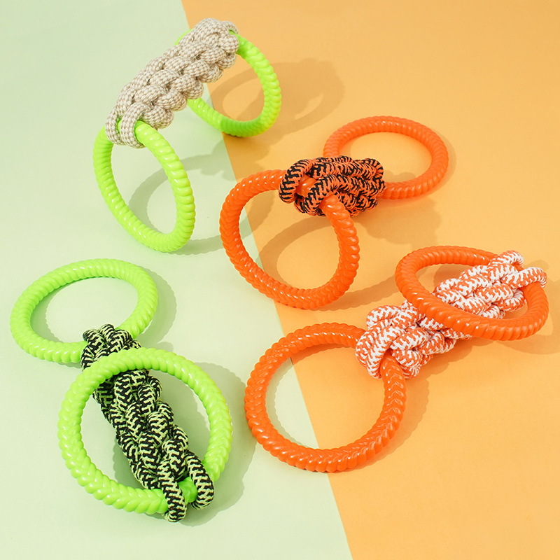 Dog Toy Rope Knot Grinding Stick, Bite Resistant