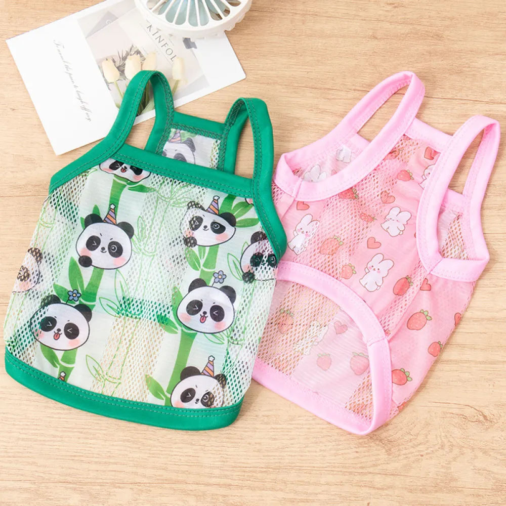 Pet Breathable Mesh Vest To Prevent Hair Loss