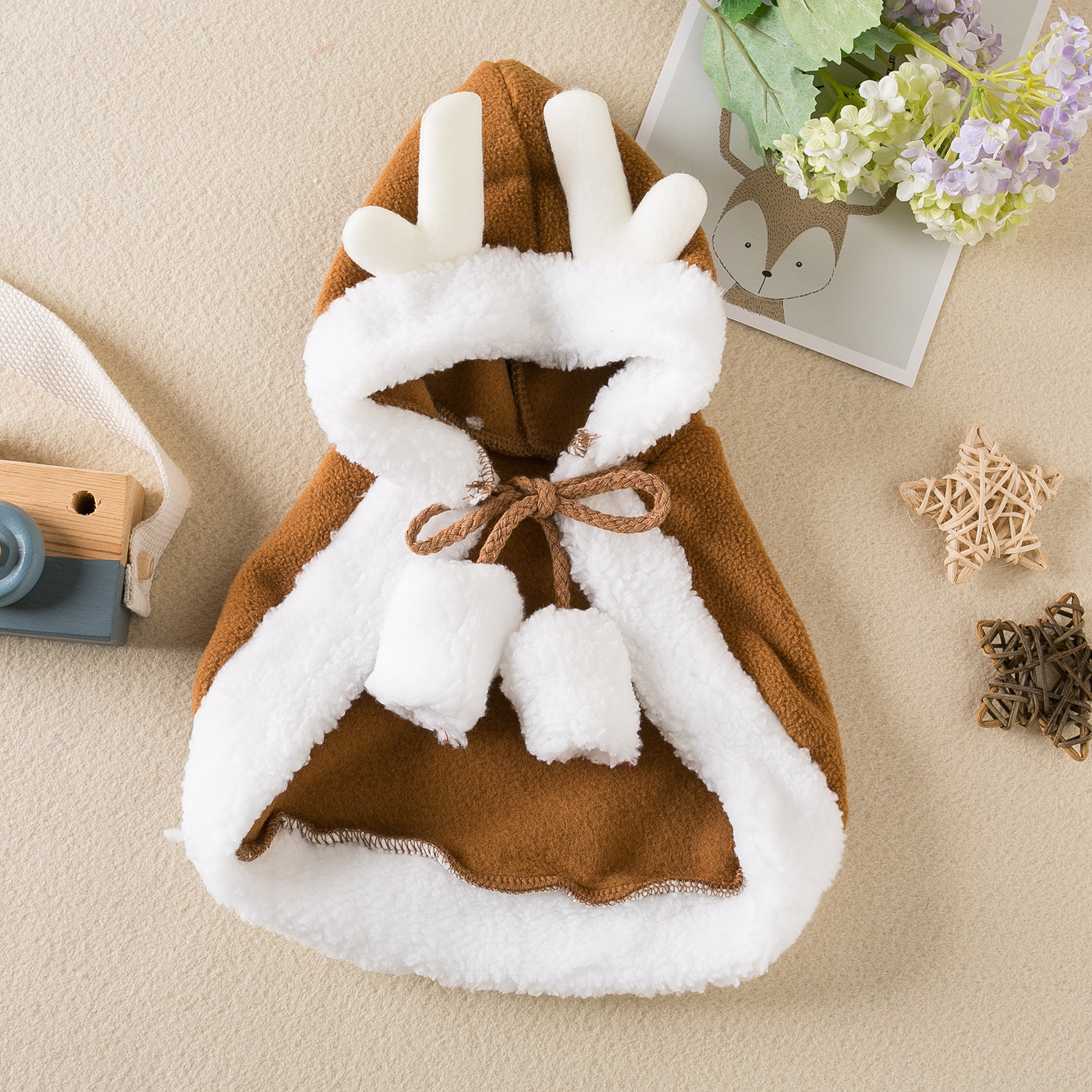 Pet Christmas Clothes, Deer Cloak