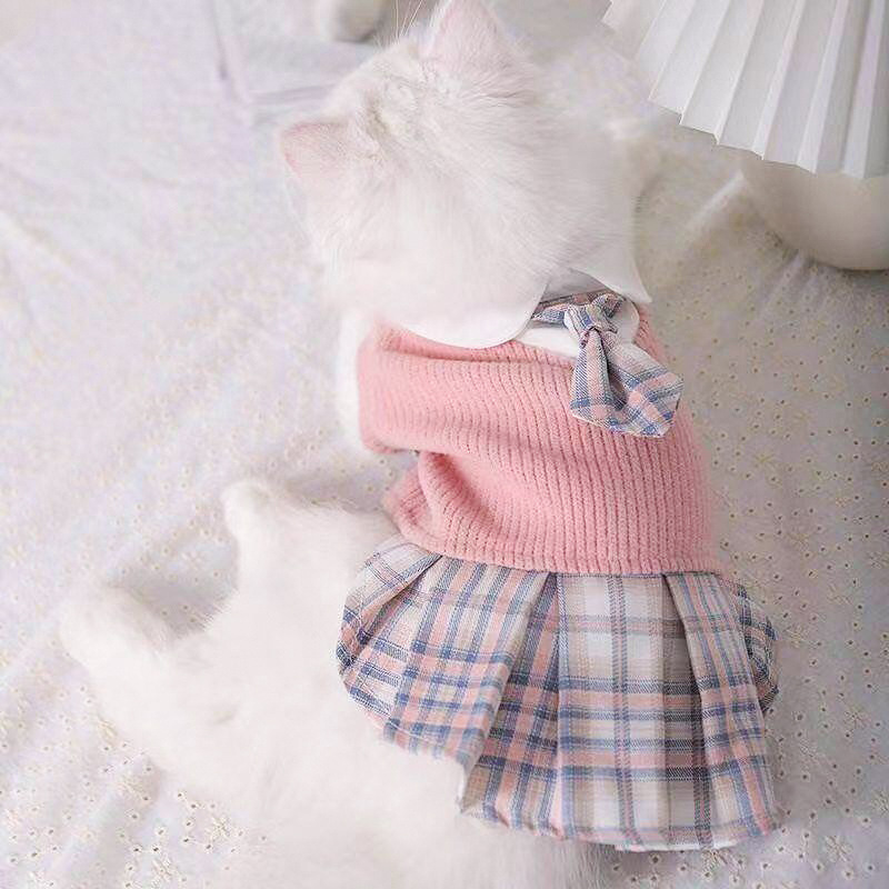Pet Jk Tie Plaid Skirt