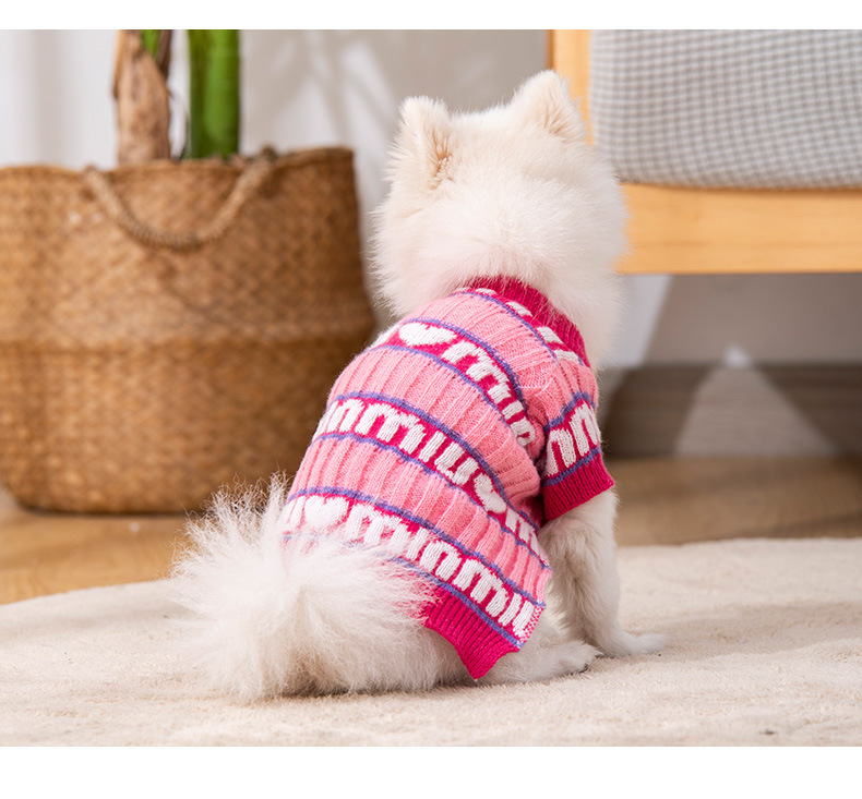 Pet Winter Valentine's Day Cute Knitted Winter Clothing