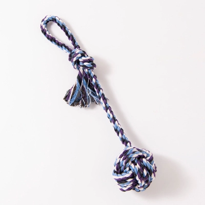 Dog Cotton Rope Toy Gnawing On Knot Rope 02
