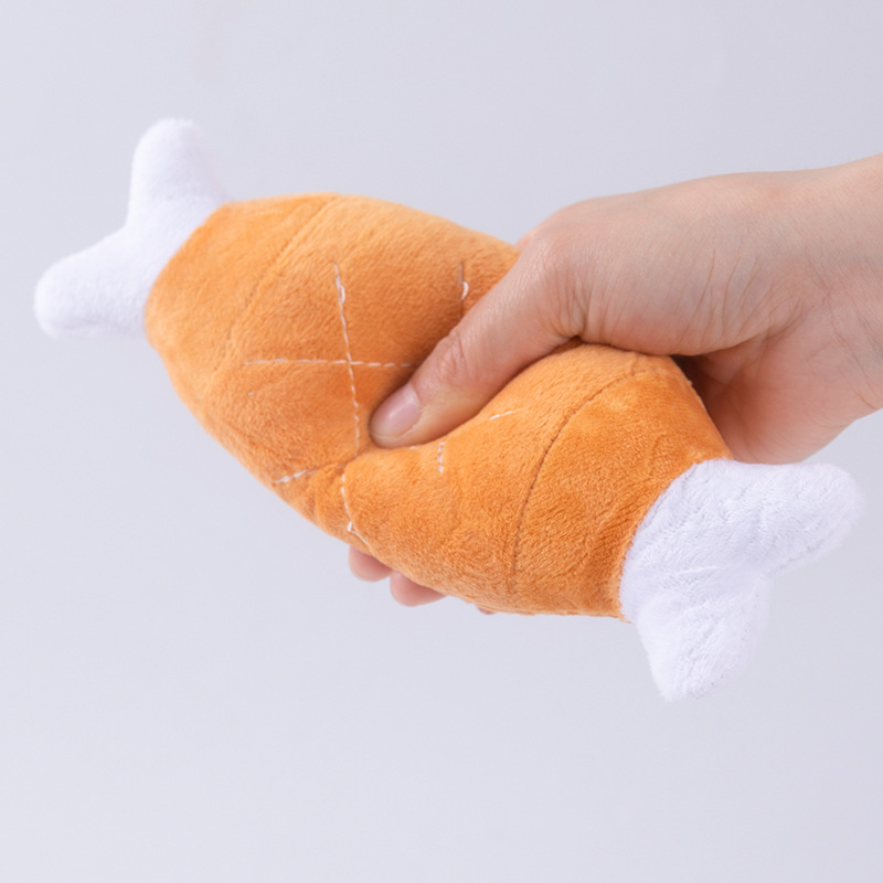 Dog Toys Bite Resistant, Grind Teeth, Make Noise, Chicken Legs
