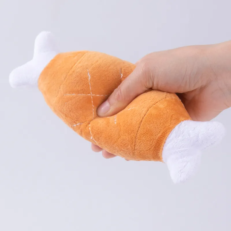 Dog Toys Bite Resistant, Grind Teeth, Make Noise, Chicken Legs