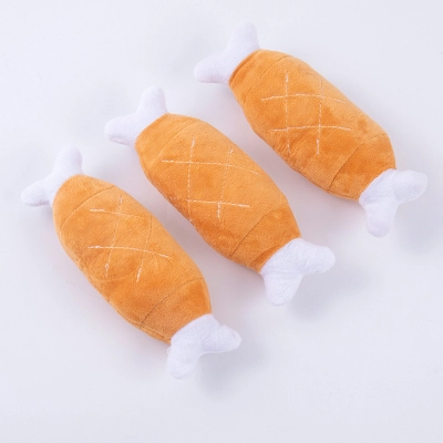 Dog Toys Bite Resistant, Grind Teeth, Make Noise, Chicken Legs 02