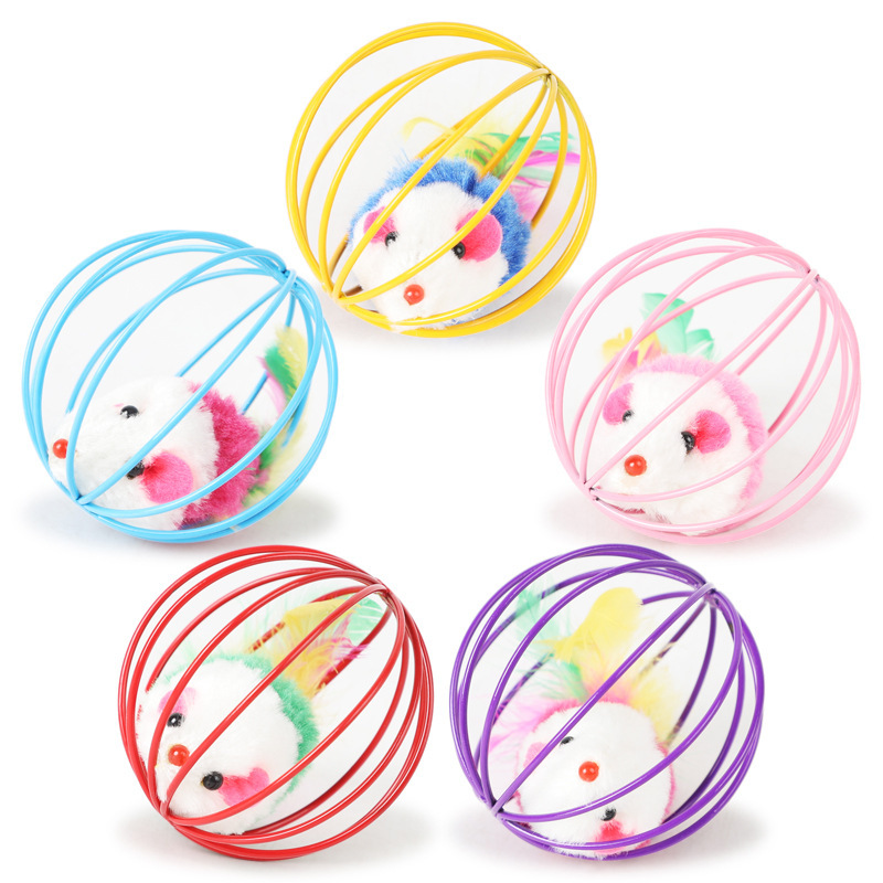 Feather Tail Mouse 6Cm Cage Mouse Cat Toy