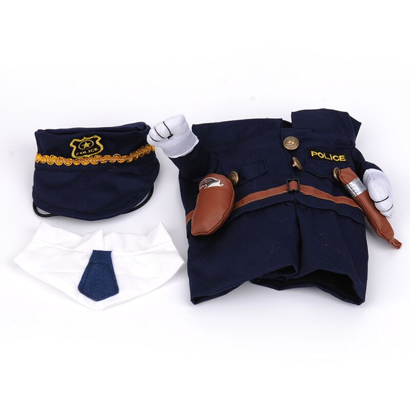 Pet Sheriff Costume Funny And Funny Transformation Outfit