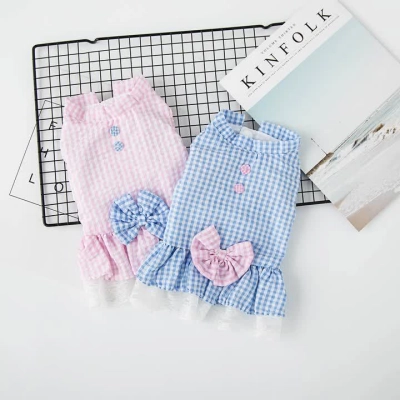 Pet Spring and Autumn Thin Princess Skirt Summer Dress 01