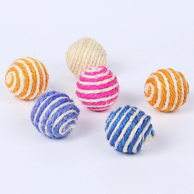 Sisal Ball Cat Toy Teeth Grinding and Biting Resistant 01
