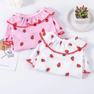Strawberry Printed Pet Clothing For Spring And Summer Thin Edition 02