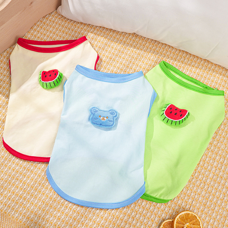 Cat Summer Thin Cotton Tank Top Anti Hair Loss
