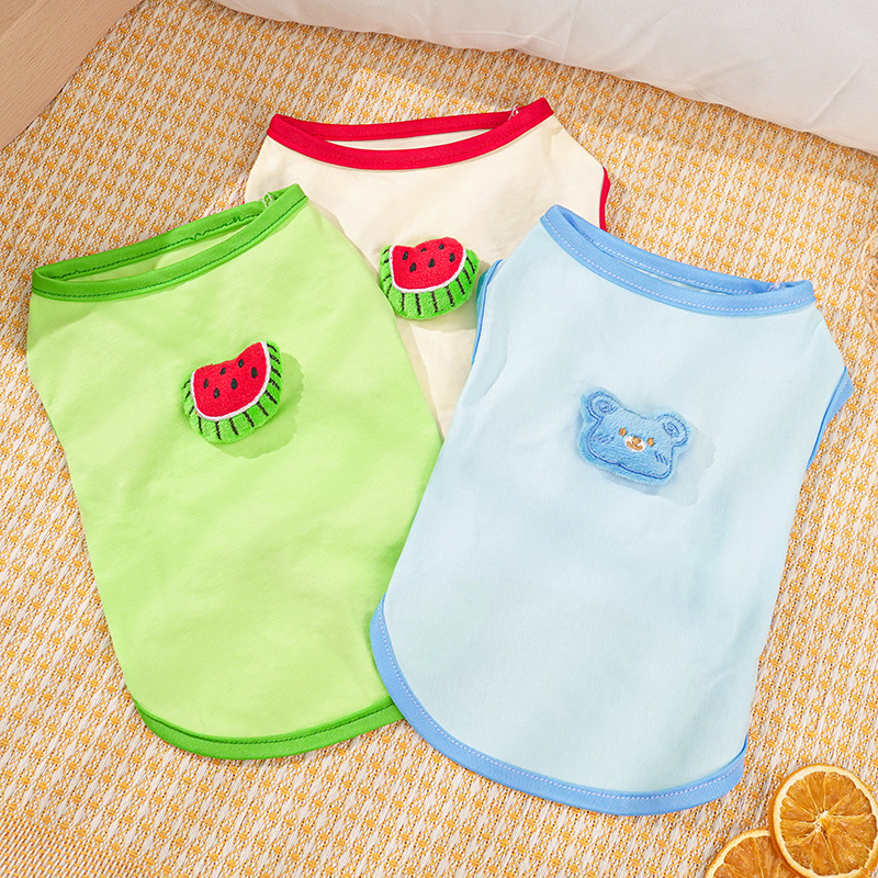 Cat Summer Thin Cotton Tank Top Anti Hair Loss