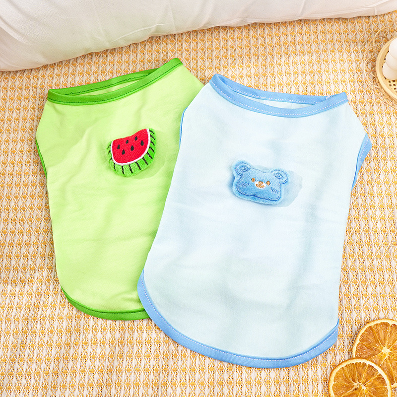 Cat Summer Thin Cotton Tank Top Anti Hair Loss